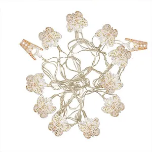 ریسه ال ای دی مدل گیره ای طرح پروانه اکلیلی طول 4 متر