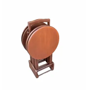 میز عسلی مدل تاشو  G10 ساده مجموعه 4 عددی