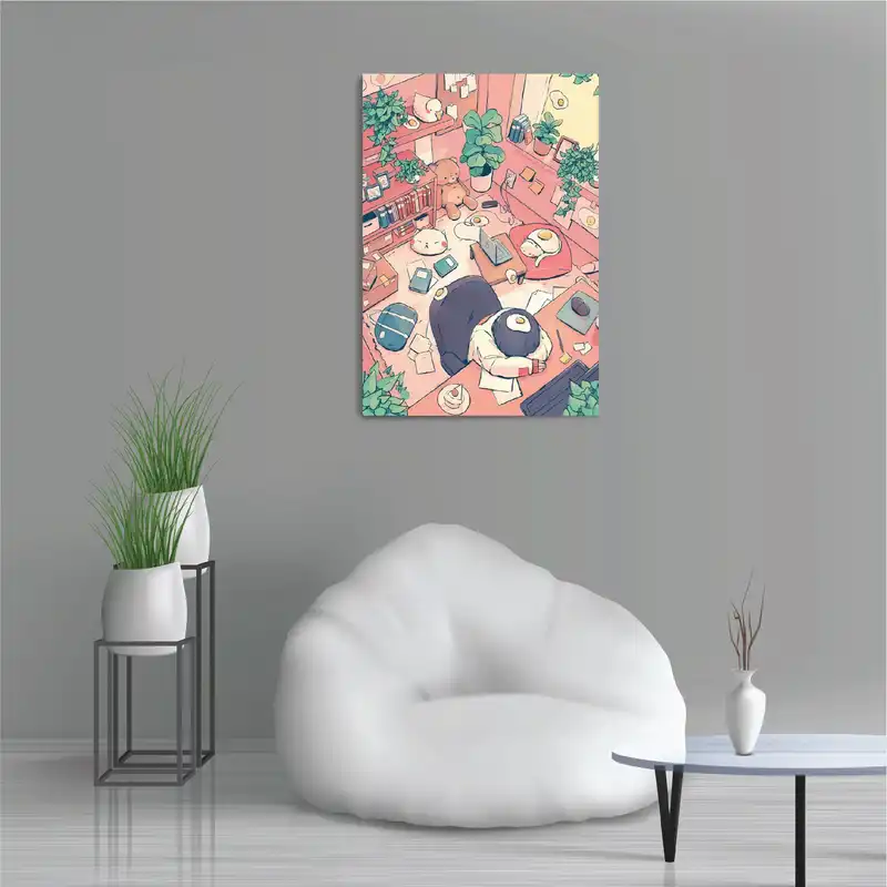 پوستر طرح اتاق نیمرو مدل M0028