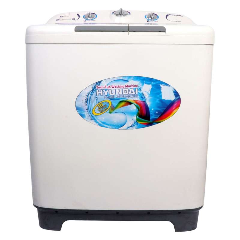 ماشین لباسشویی دوقلو هیوندای مدل HWM-9600 ظرفیت 9 کیلوگرم