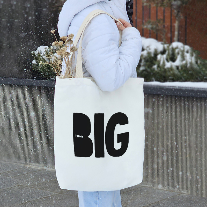 ساک خرید خندالو طرح بزرگ فکر کن کد 10311