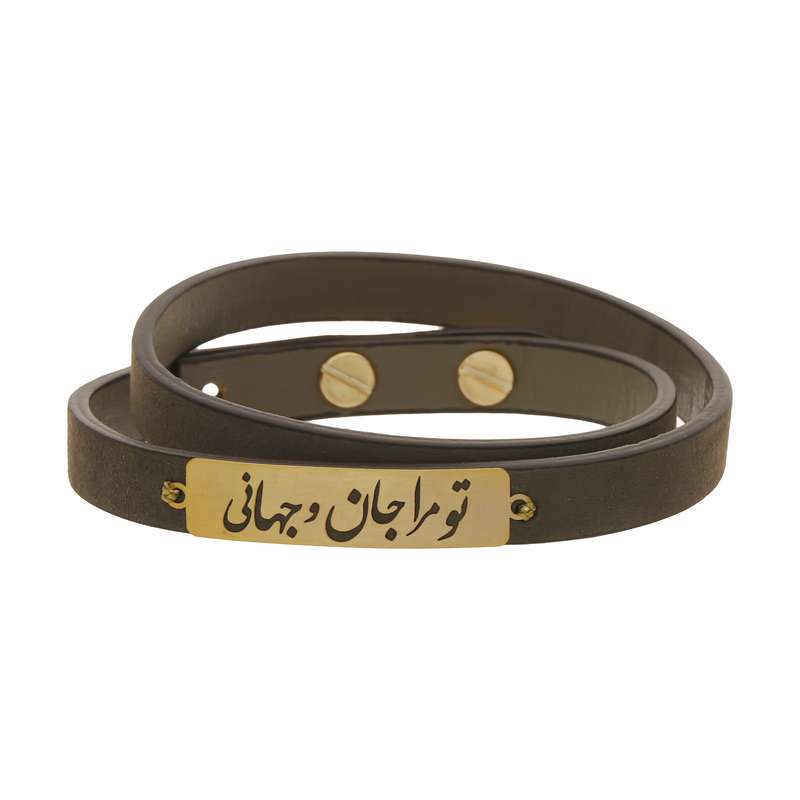 دستبند طلا 18 عیار مردانه میوگلد مدل BRL275