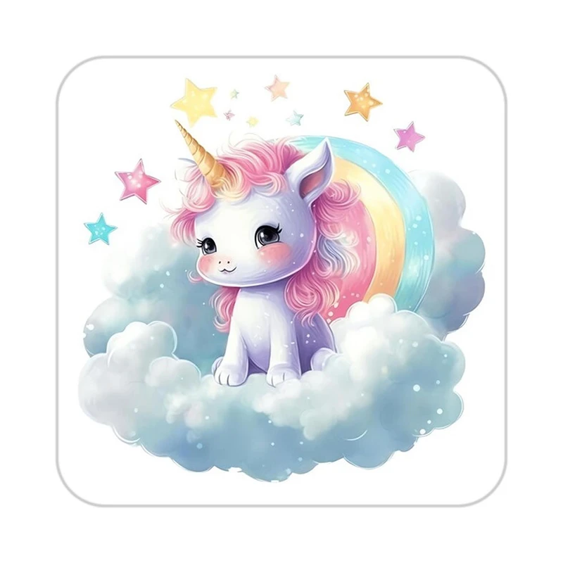 زیر لیوانی کاکتی طرح اسب تک شاخ و یونیکورن مدل mp31116