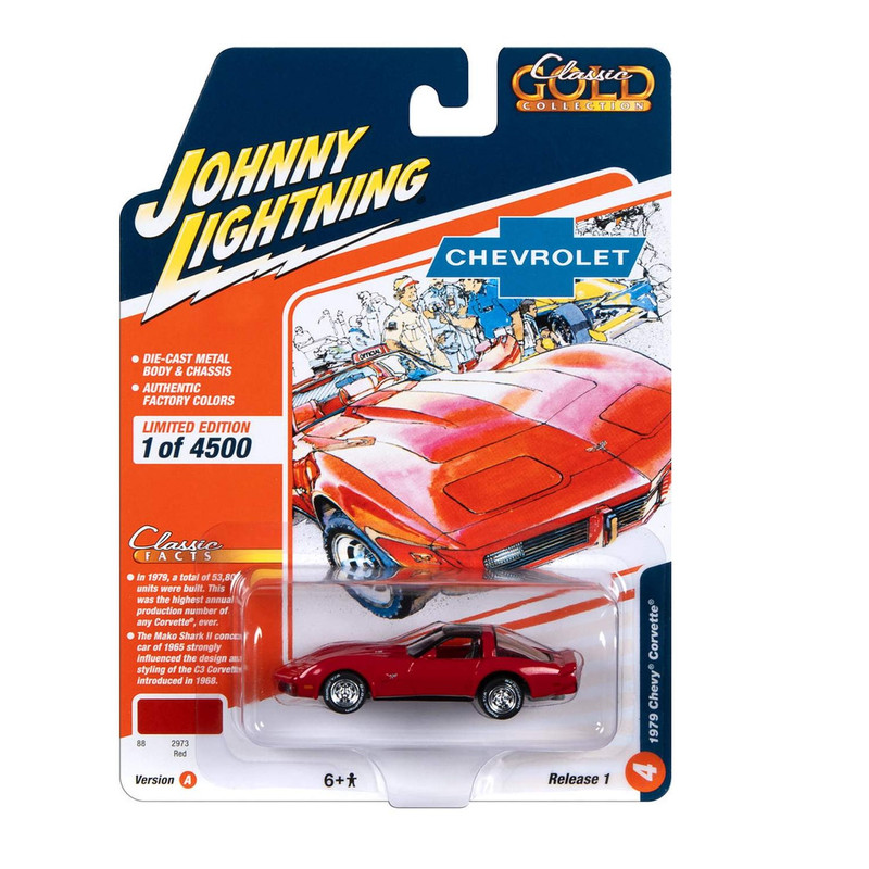 ماکت ماشین طرح کوروت مدل CHEVY CORVETTE 1979 جانی لایتینگ