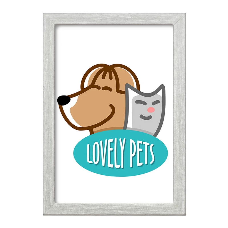 تابلو خندالو طرح حمایت از حیوانات کد 27341