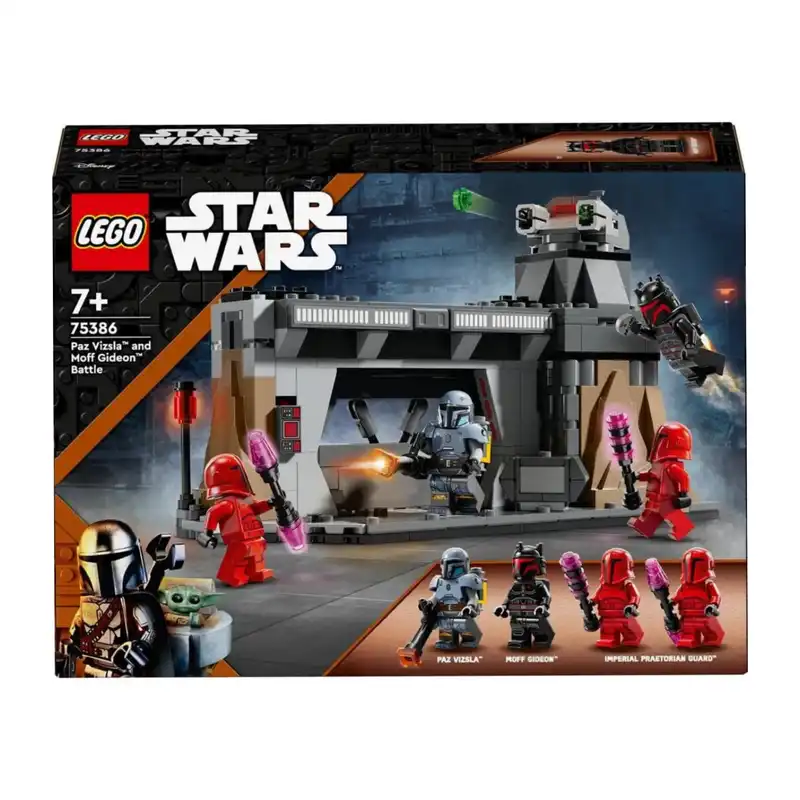 لگو سری جنگ ستارگان مدل Paz Vizsla and Moff Gideon Battle کد 75386