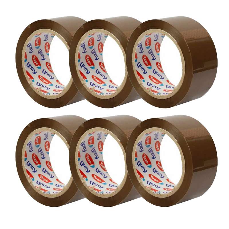 چسب پهن یونیتی مدل Bwn-9040-90Y عرض 4.8 سانتی متر بسته 6 عددی