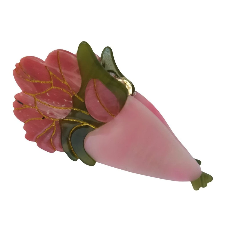 کلیپس مو زنانه مدل دسته گل لاله