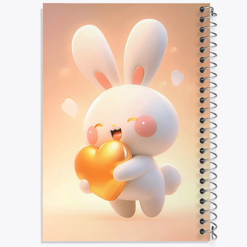 دفتر لیست خرید 50 برگ خندالو طرح خرگوش کیوت کد N4058