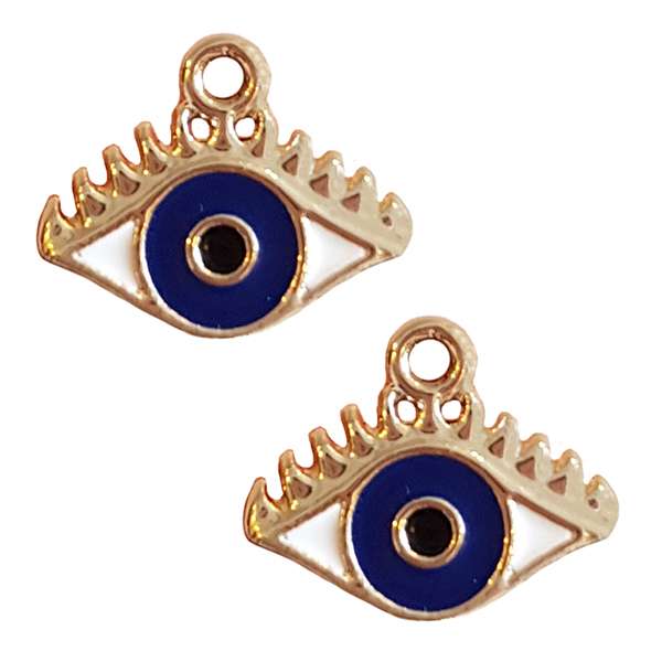 آویز گردنبند مدل چشم و نظر کد AG 419 مجموعه 2 عددی