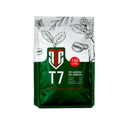 دانه قهوه 50 درصد عربیکا 50 درصد روبوستا تی سون - 1000 گرم