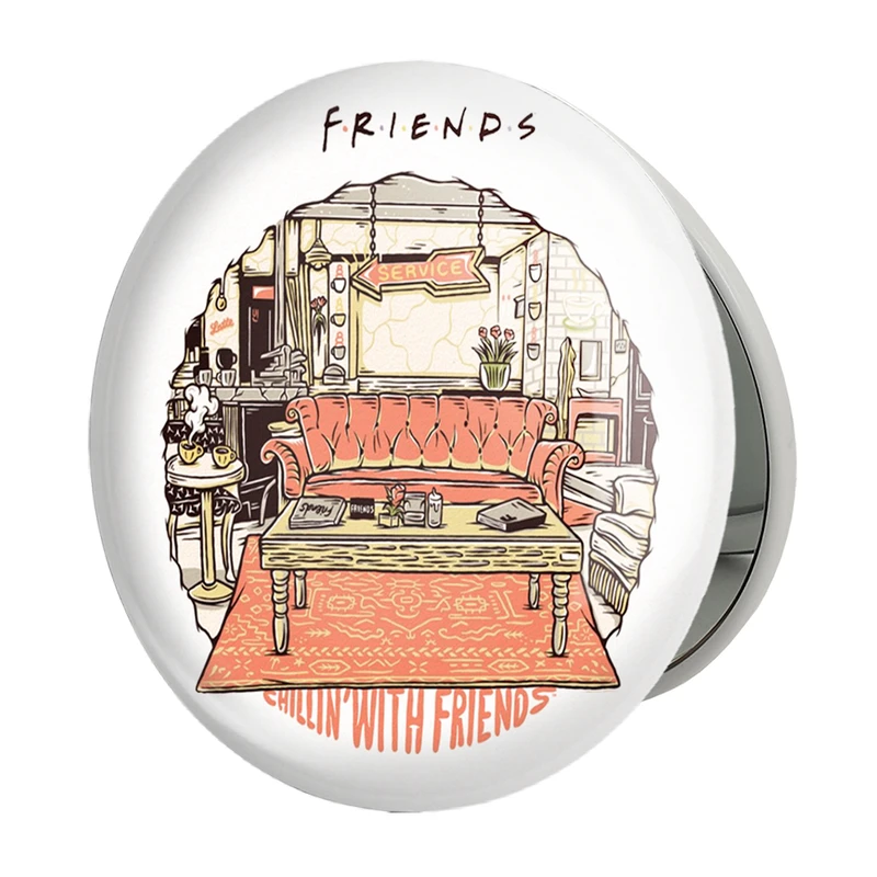 آینه جیبی خندالو طرح فرندز Friends مدل تاشو کد 31165