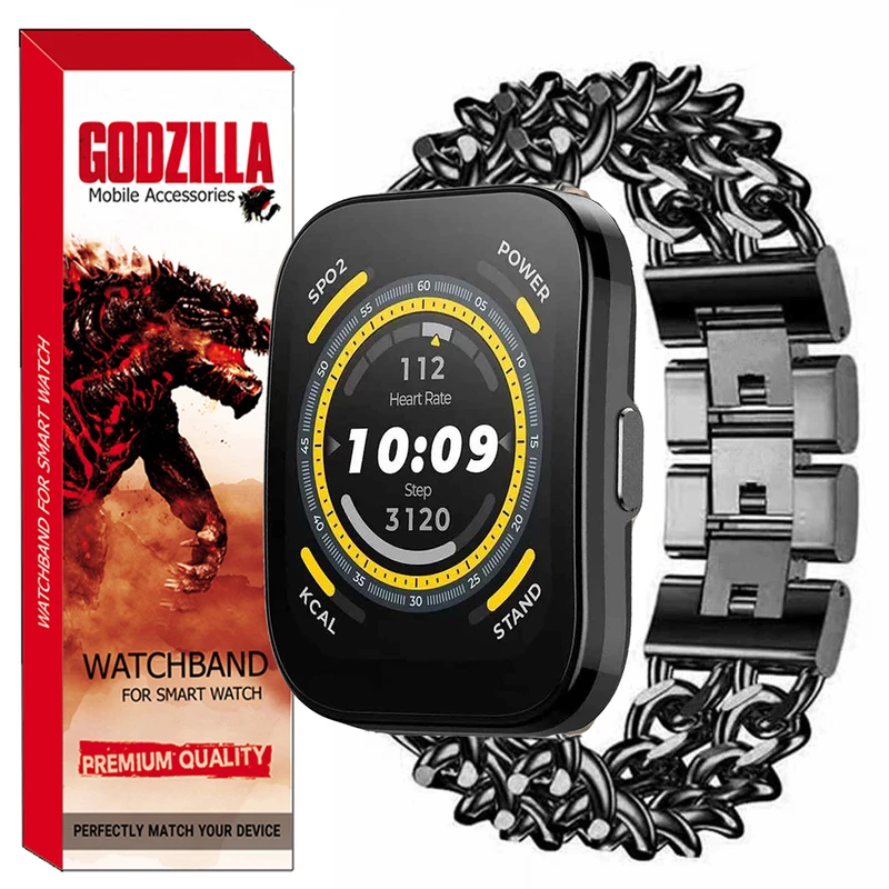 بند گودزیلا مدل CARTIR مناسب برای ساعت هوشمند امیزفیت Bip 5