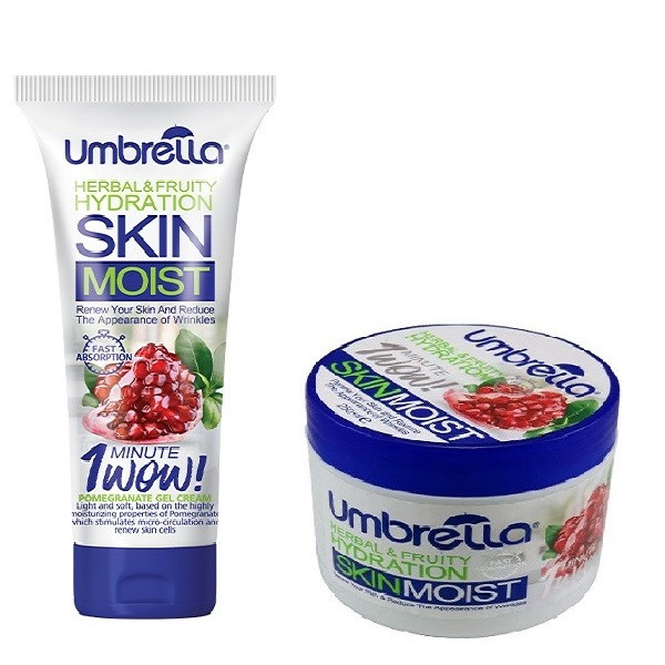 کرم ژل آبرسان آمبرلا مدل Pomegranate حجم 250 میلی لیتر به همراه کرم ژل آبرسان حجم 75 میلی لیتر