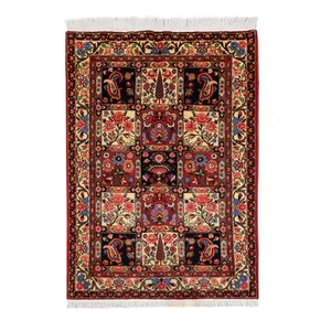فرش دستباف یک و نیم متری طرح خشتی مدل AA116