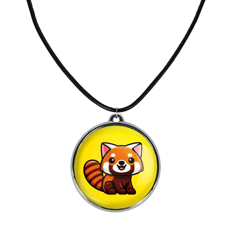 گردنبند خندالو مدل حیوانات بامزه پاندای قرمز کد 2820428205