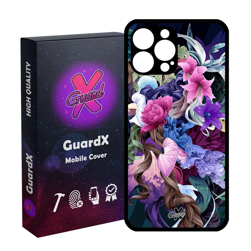 کاور گارد ایکس طرح Flower مدل Glass10172 مناسب برای گوشی موبایل اپل iPhone 13 Pro Max