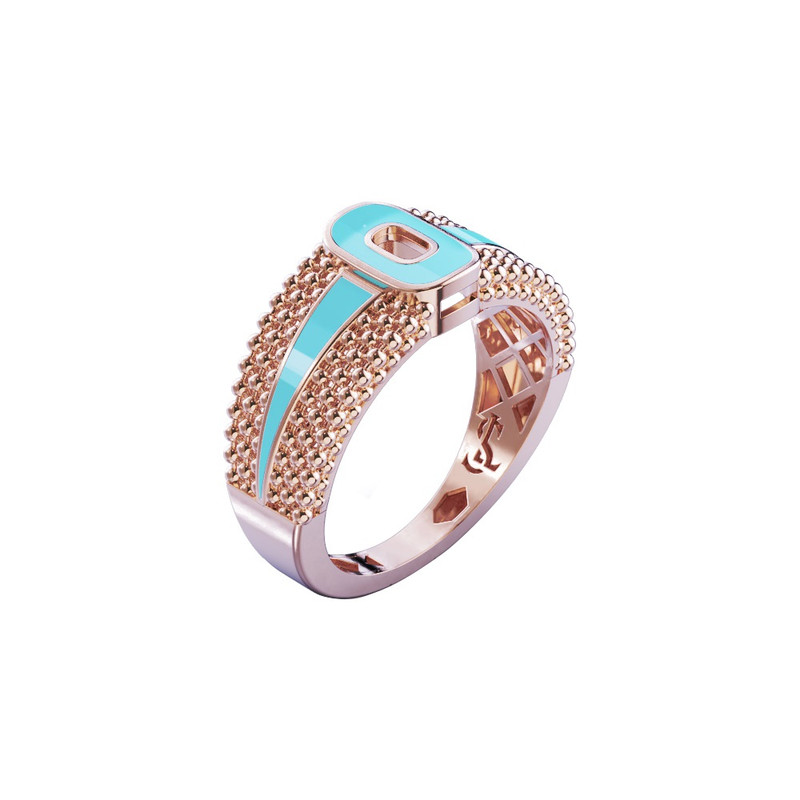 انگشتر طلا 18 عیار زنانه گلدم مدل R211047