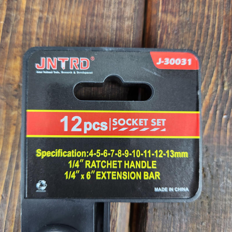 آچار بکس صنعتی جی ان ترد کد 30031 مجموعه 12 عددی