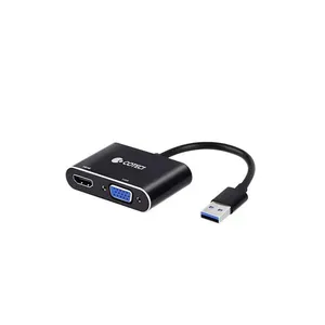 کابل تبدیل USB 3.0 به VGA/HDMI کوتتیس مدل OF-012 طول 0.1 متر
