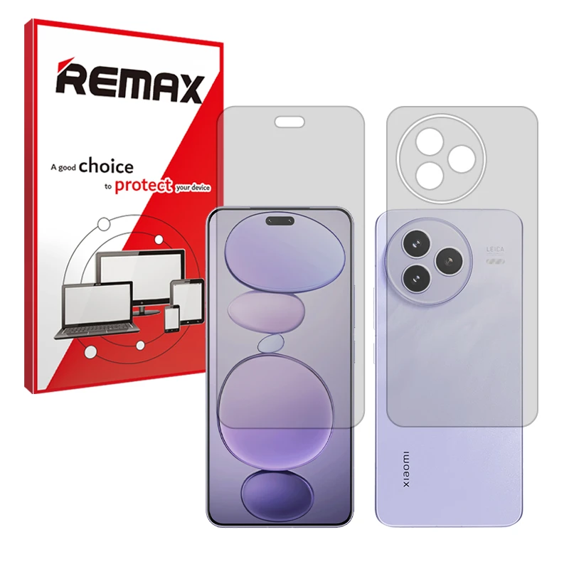 محافظ صفحه نمایش مات ریمکس مدل هیدروژلی مناسب برای گوشی موبایل شیائومی Civi 5 Pro به همراه محافظ پشت صفحه