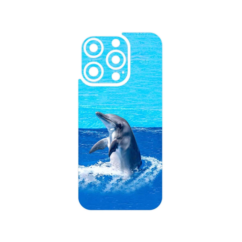 برچسب پوششی ماهوت مدل Dolphin مناسب برای گوشی موبایل اپل iPhone 15 Pro