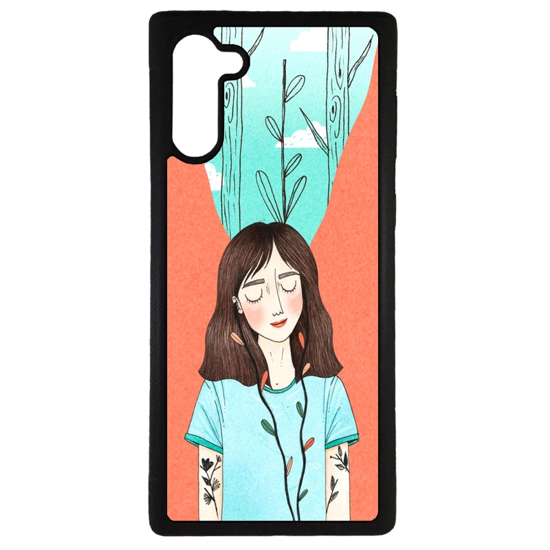 کاور طرح دختر کد 11050646 مناسب برای گوشی موبایل سامسونگ galaxy note 10