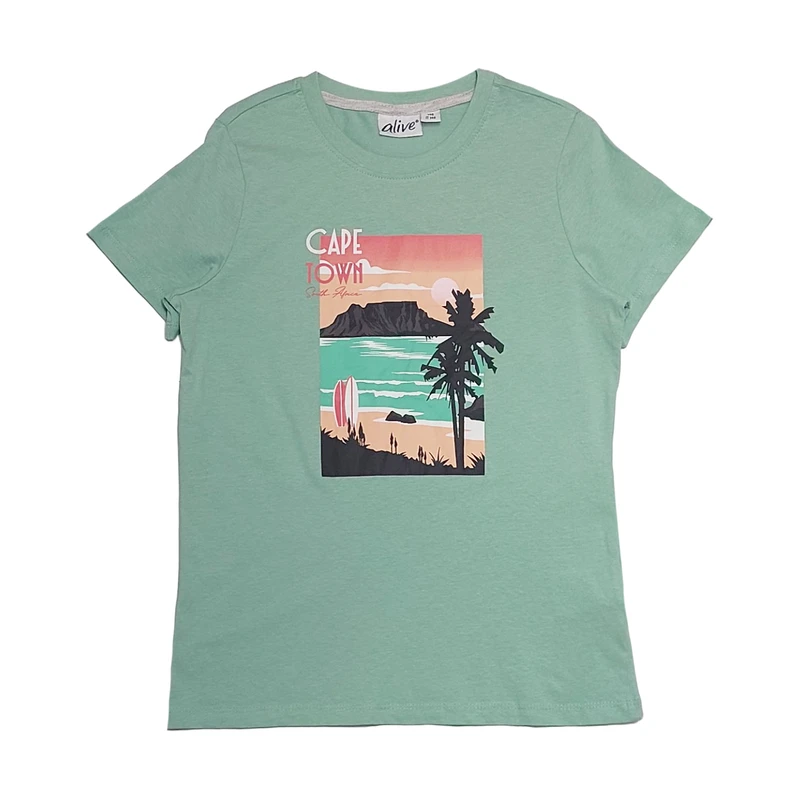 تی شرت آستین کوتاه دخترانه الایو مدل 6304