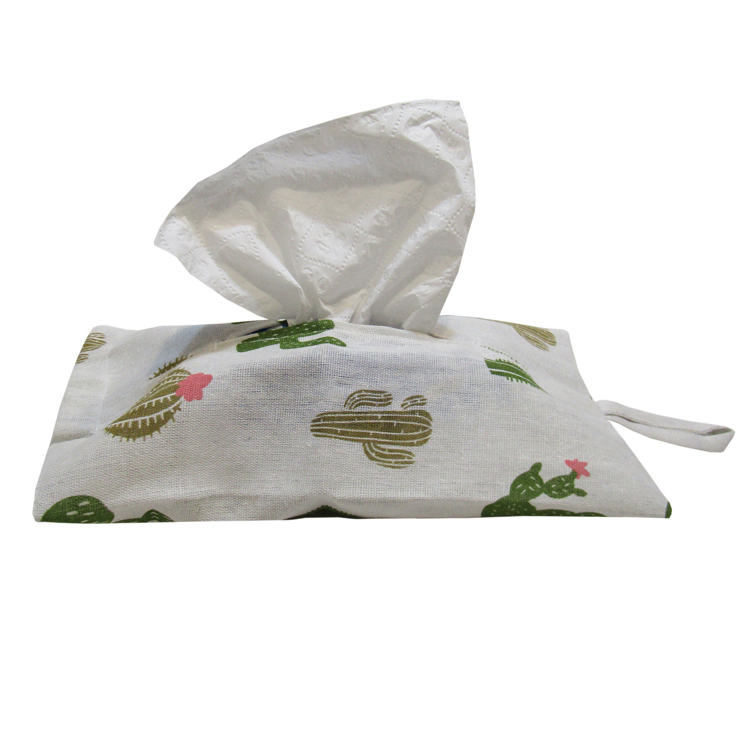 جای دستمال کاغذی هوم اند لایف مدل دیاکو طرح کاکتوس کیسه ای