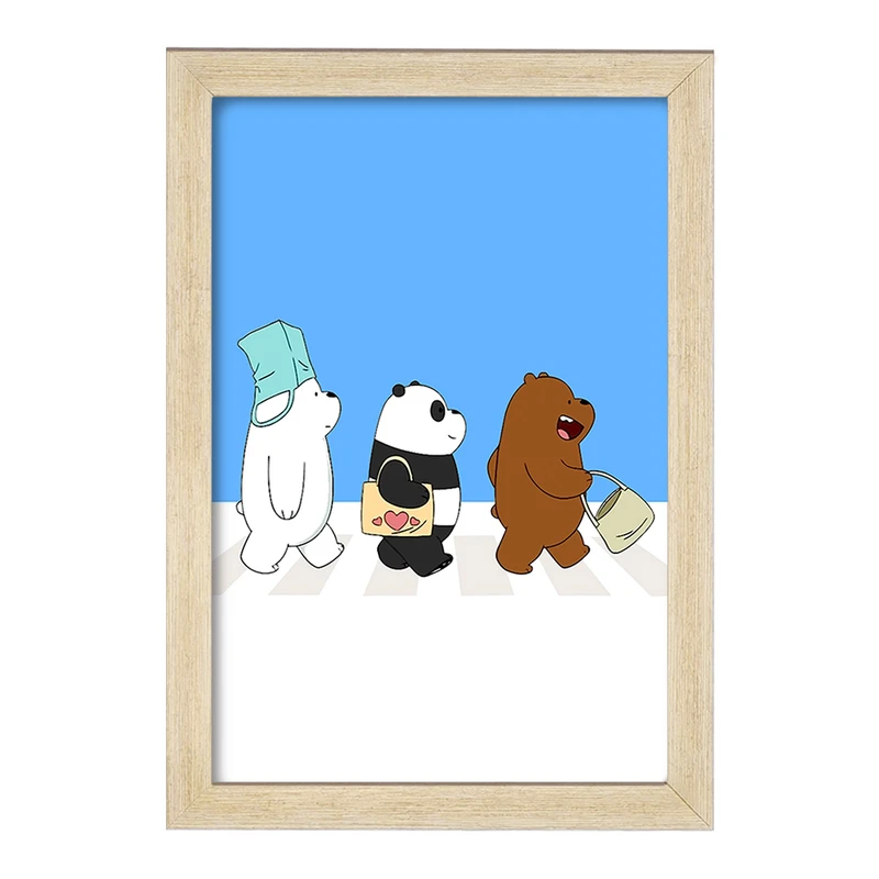 تابلو خندالو مدل انیمیشن سه خرس کله پوک کد 27644