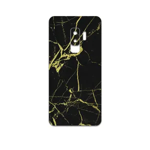 MAHOOT Graphite-Gold-Marble Cover Sticker for Samsung Galaxy S9 Plus
