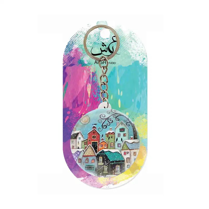 جاکلیدی عرش مدل زمستان و خانه فانتزی کد Asj1177