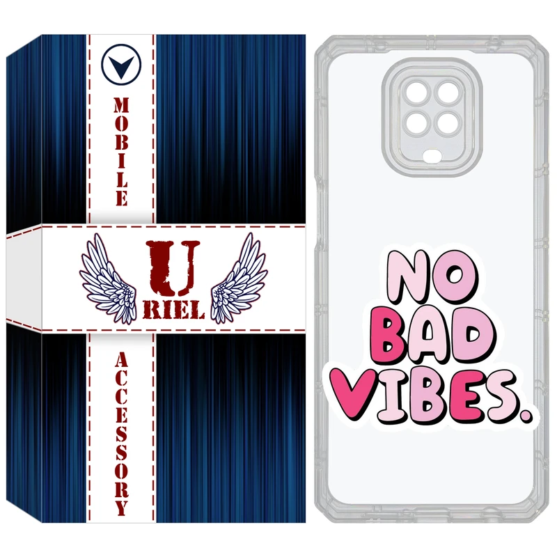 کاور یوریل مدل Clear کد 92 طرح انرژی مثبت مناسب برای گوشی موبایل شیائومی Redmi Note 9S / Note 9 Pro / Note 9 Pro Max