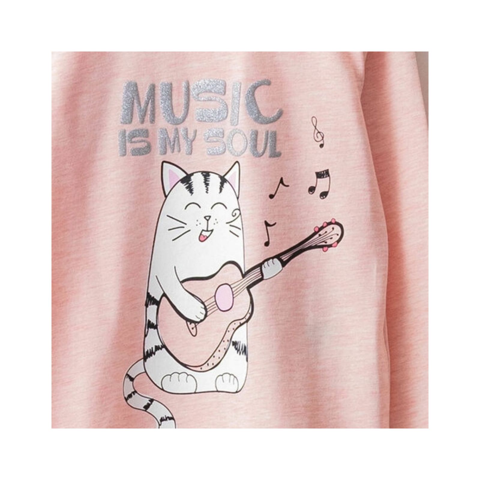 ست تی شرت و شلوار دخترانه ال سی وایکیکی مدل W12896Z4 -  - 5