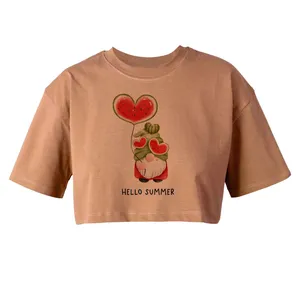 کراپ‌تاپ آستین کوتاه زنانه مدل SUMMER کد L131 K