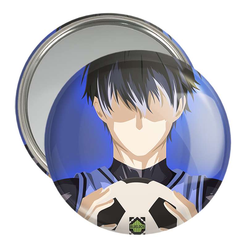 آینه جیبی خندالو مدل یویچی انیمه Blue Lock کد 24403