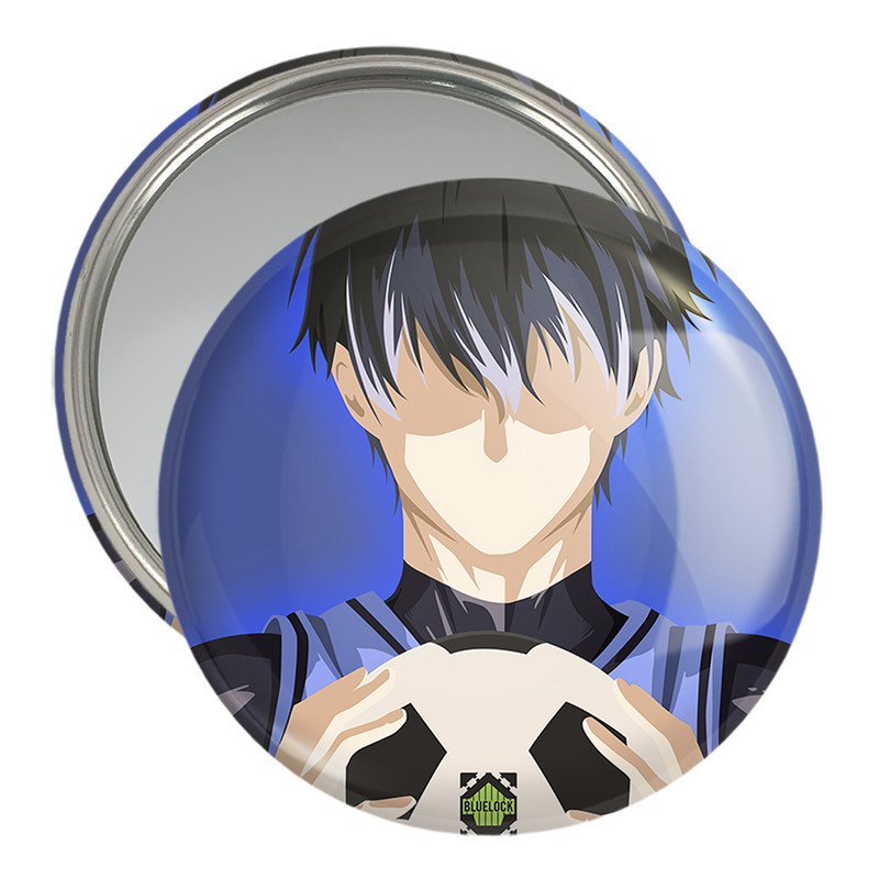 آینه جیبی خندالو مدل یویچی انیمه Blue Lock کد 24403