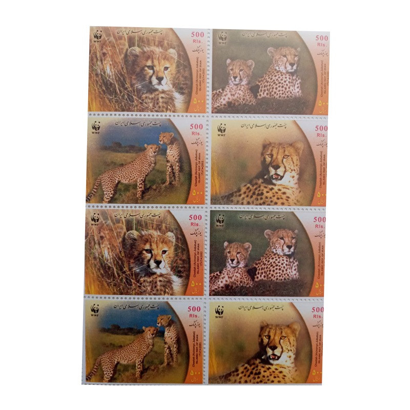 تمبر یادگاری مدل گونه های در حال انقراض مجموعه 8 عددی
