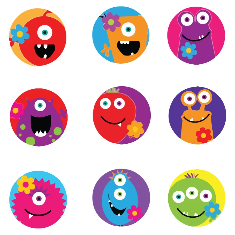 استیکر لپ تاپ طرح فانتزی کد 257 بسته 9 عددی