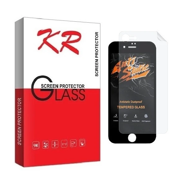 محافظ صفحه نمایش کی آر مدل 2ASN مناسب برای گوشی موبایل اپل iPhone XR به همراه محافظ پشت گوشی