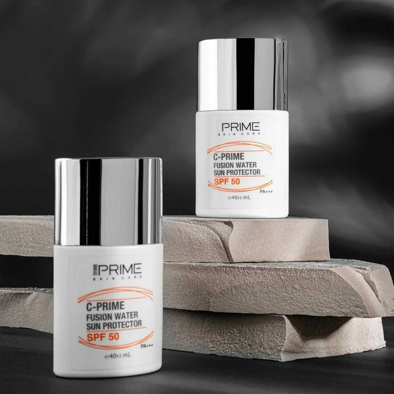 لوسیون ضد آفتاب بی رنگ پریم SPF50 مدل Fusion Water مناسب پوست های چرب حجم 30 میلی لیتر