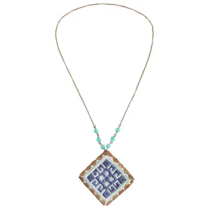 گردنبند سوزن دوزی نورا طرح بلوچی کد 298001