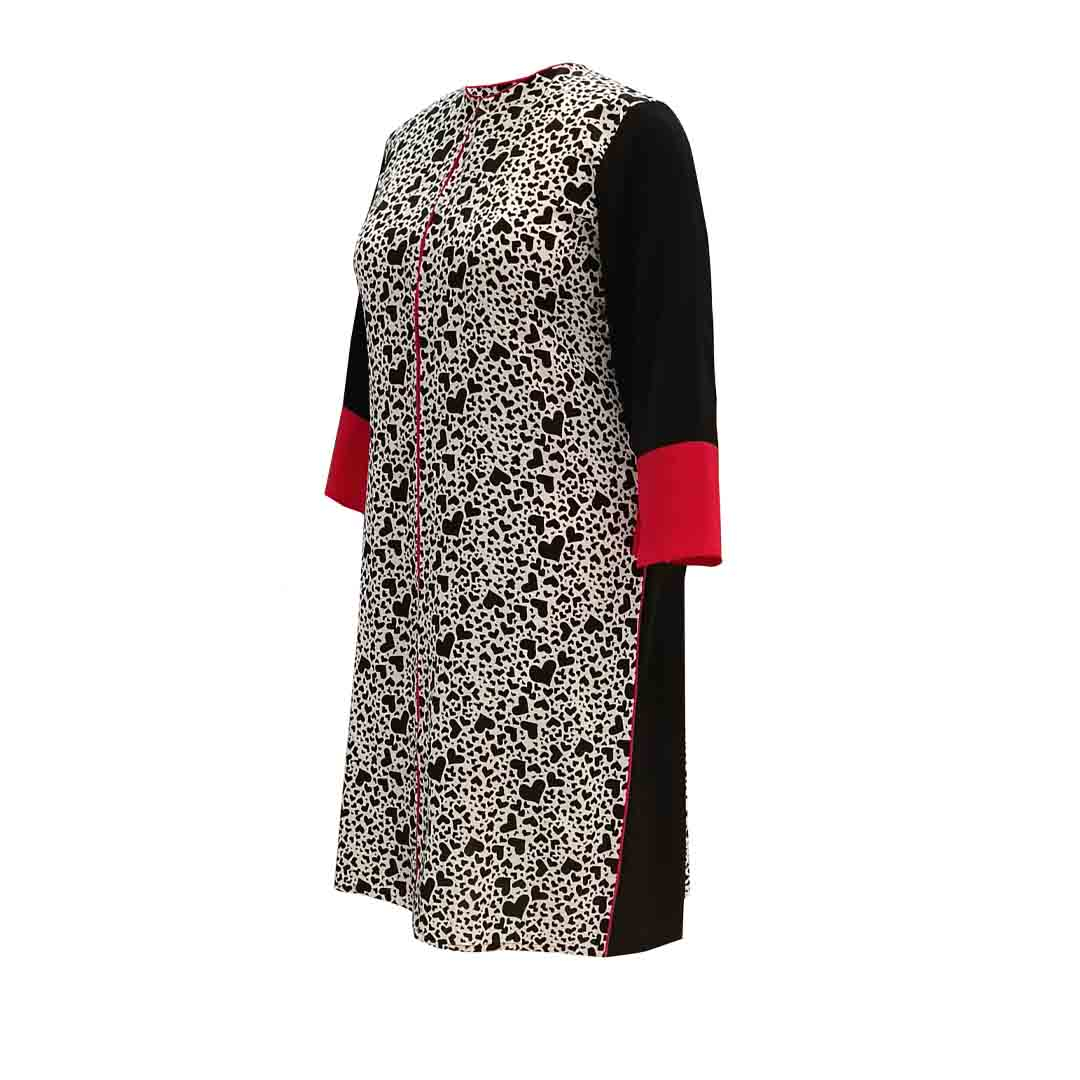 مانتو زنانه مدل قلبی کد 3032