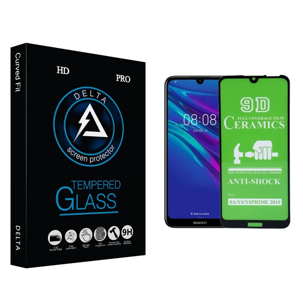 محافظ صفحه نمایش سرامیکی دلتا مدل HD مناسب برای گوشی موبایل هوآوی Y6/Y6PRIME 2019
