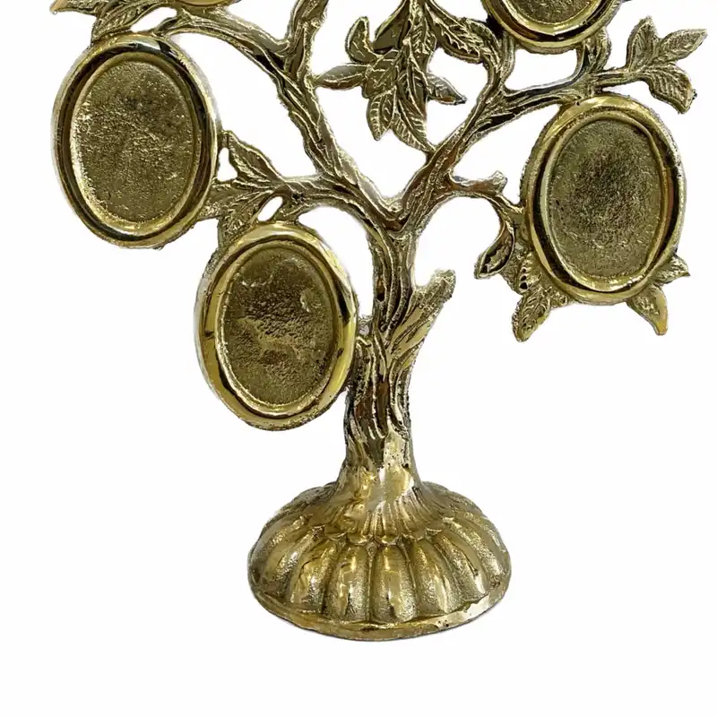 قاب عکس برنجی مدل 6 برگ 829