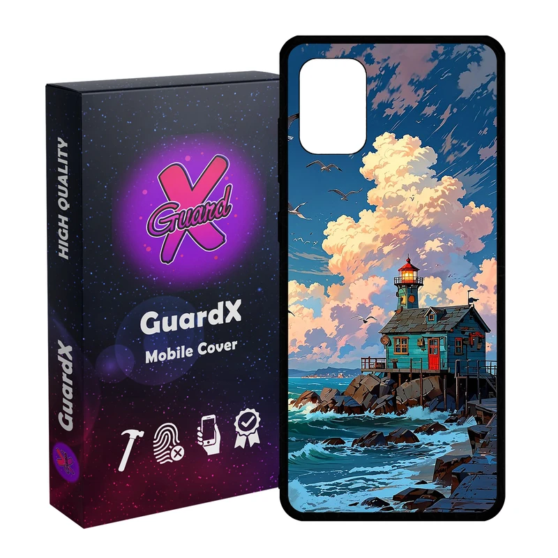 کاور گارد ایکس طرح خانه دریا مدل Glass10772 مناسب برای گوشی موبایل سامسونگ Galaxy A31