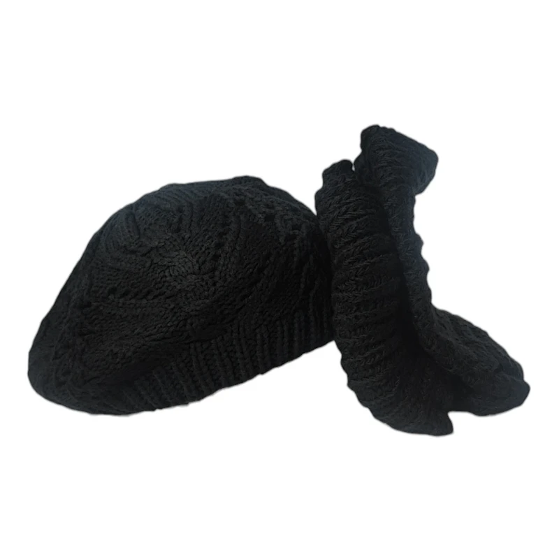 ست کلاه و شال گردن بافتنی زنانه مدل 05