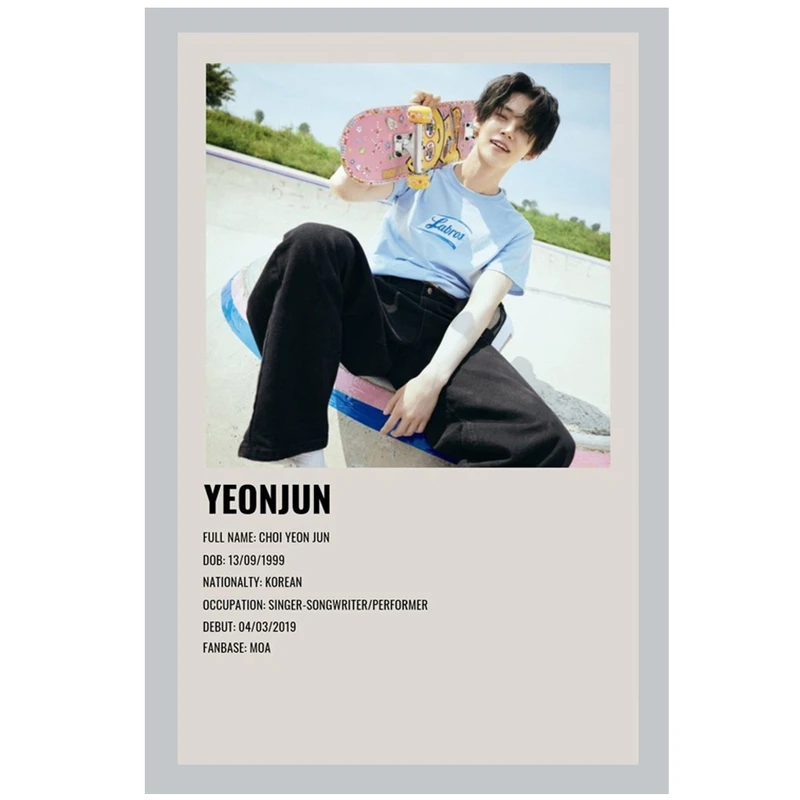 پوستر مدل تی اکس تی TXT طرح یونجون Yeonjun کد 781