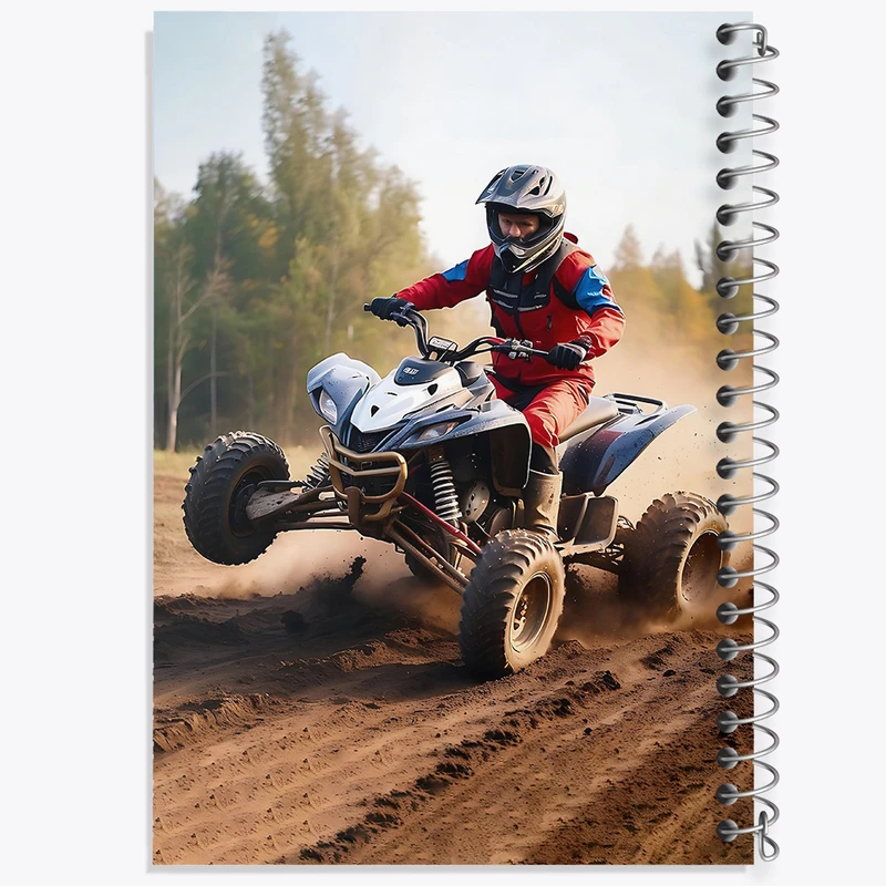 دفتر لیست خرید 50 برگ خندالو طرح موتور چهار چرخ کد 37096