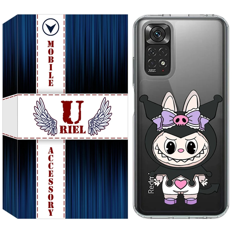 کاور یوریل مدل Clear کد 137 طرح لبوبو Labubu مناسب برای گوشی موبایل شیائومی Redmi Note 11 4G / Note 11S